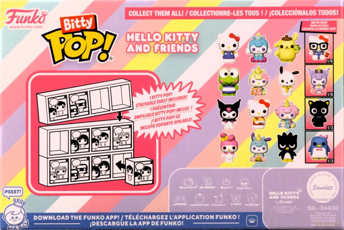 FUNKO Figurka Bitty Pop Sanrio Hello Kitty 4Pak