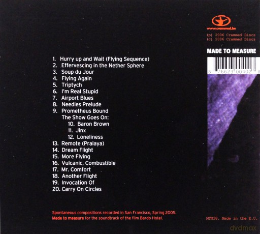 Bardo Hotel soundtrack (Tuxedomoon) [CD]