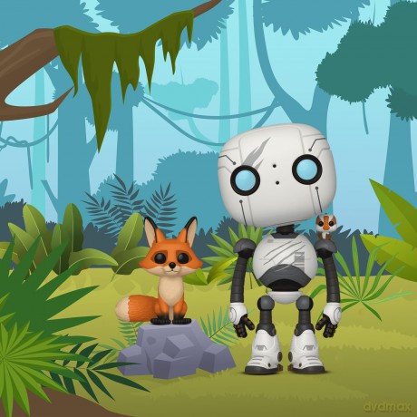 FUNKO Figurka Pop&Buddy Wild Robot Roz W/Brightb &Fink