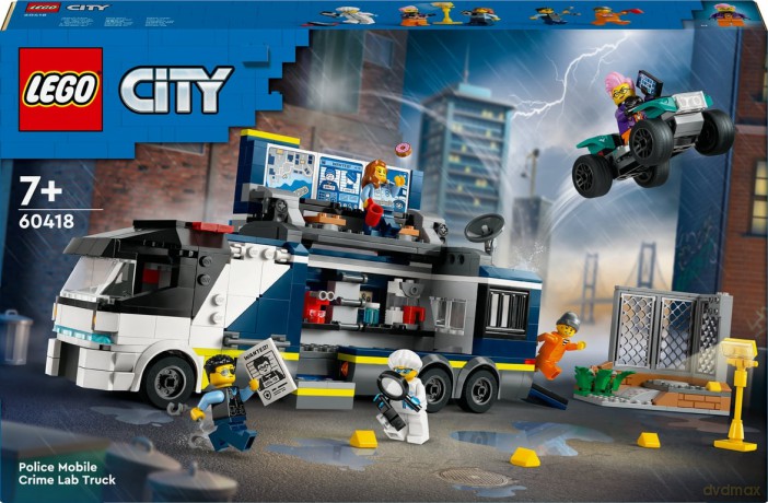 LEGO City Policyjna ciężarówka z laboratorium kryminalnym (60418) [KLOCKI]