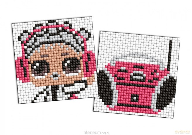 Diamentowa mozaika na magnes - LOL Boombox 9x9 cm
