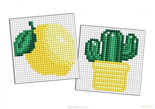 Diamentowa mozaika na magnes - LOL Cytryna 9x9 cm