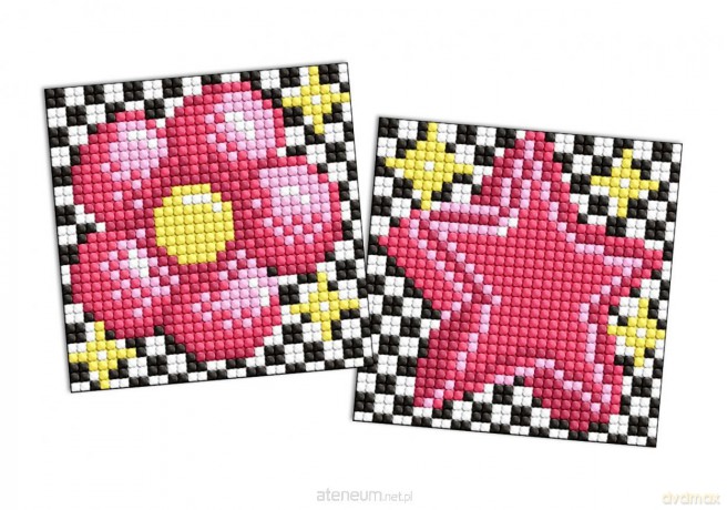 Diamentowa mozaika na magnes - LOL Kwiat 9x9 cm