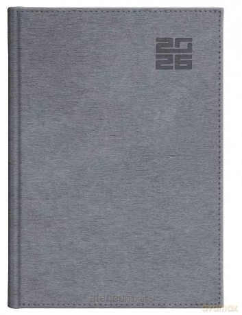 Kalendarz 2026 A5 dzienny Aluminium srebrny [KALENDARZ]