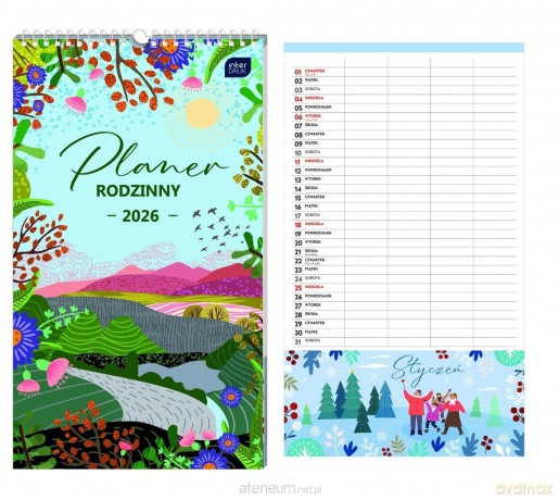 Kalendarz 2026 planer rodzinny 25x43 Razem [KALENDARZ]
