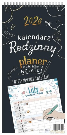 Kalendarz 2026 ścienny notatnikowy planer rodzinny [KALENDARZ]
