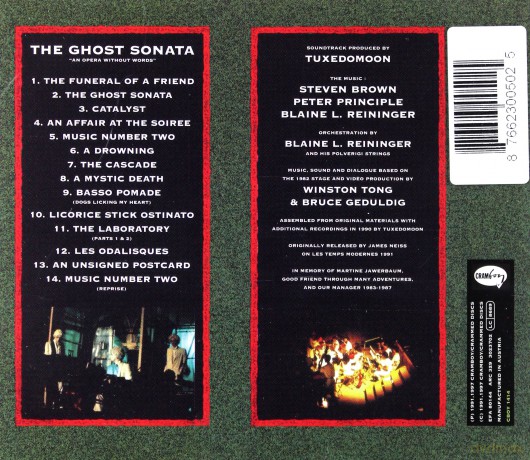 Tuxedomoon: The Ghost Sonata [CD]