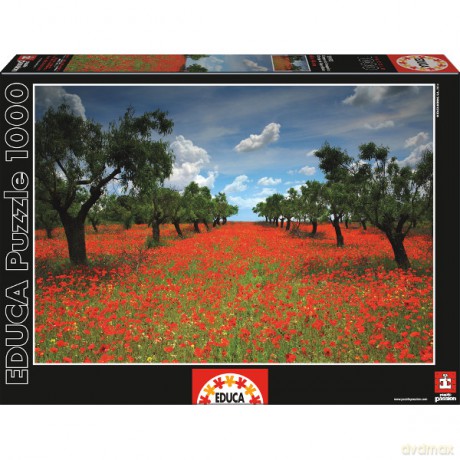 Educa 1000 El. Makowe Pole [PUZZLE]