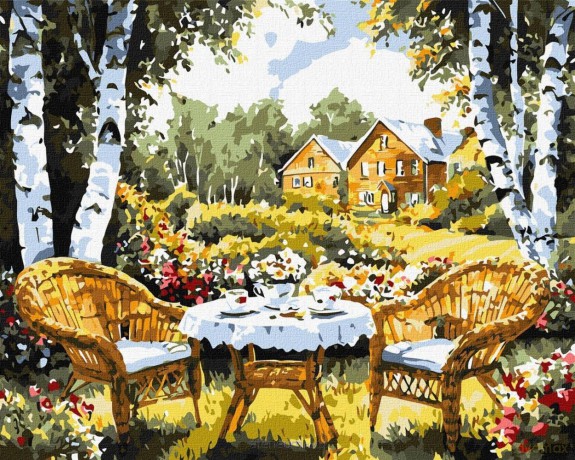 Malowanie po numerach - Wymarzony domek 40x50 cm