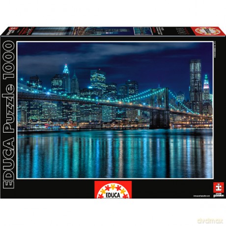 Educa 1000 El. Manhattan Nocą [PUZZLE]