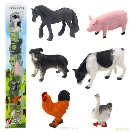 Mini figurki zwierząt wiejskich 6szt