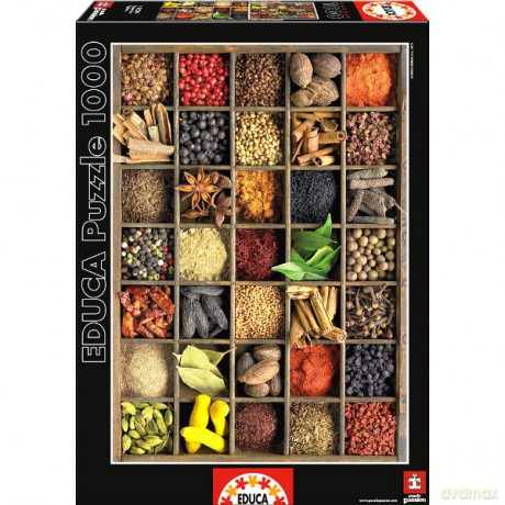 Educa 1000 El. Przyprawy [PUZZLE]