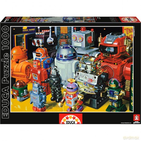 Educa 1000 El. Roboty [PUZZLE]