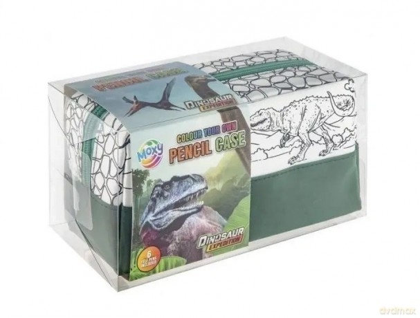 Piórnik do kolorowania Dino