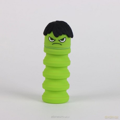 Piórnik gumowy rozkładany Hulk
