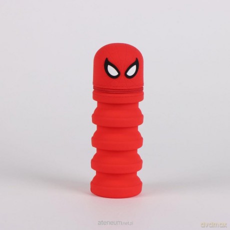 Piórnik gumowy rozkładany Spiderman