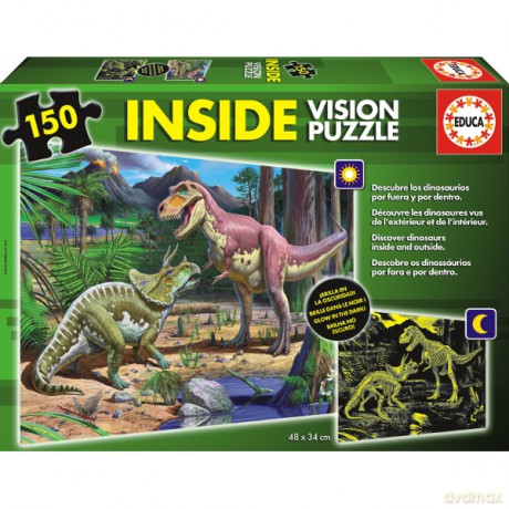 Educa 150 El. Świecące W Ciemności Dino [PUZZLE]