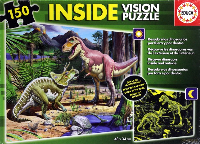 Educa 150 El. Świecące W Ciemności Dino [PUZZLE]