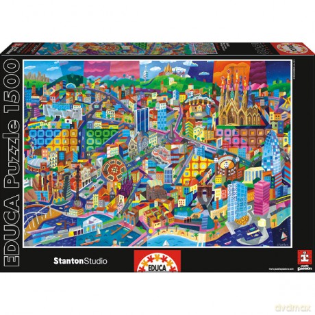 Educa 1500 El. Barcelona, Philip Stanton [PUZZLE]