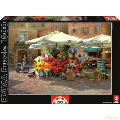 Educa 1500 El. Rynek Kwiatów [PUZZLE]