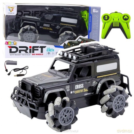 Terenówka R/C obrót O 360 1:12 czarny