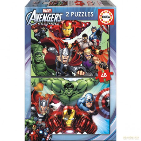Educa 2x48 El. Avengers [PUZZLE]