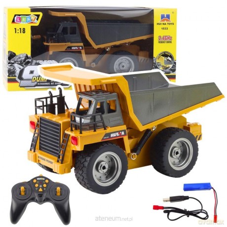 Wywrotka Huina R/C 1:18 żółta