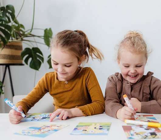 Zestaw kreatywny Bluey ze stempelkami