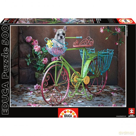 Educa 500 El. Bull Dog Francuski [PUZZLE]