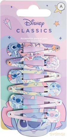 Zestaw spinek do włosów Stitch 6szt