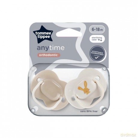 Tommee T. Smoczki Uspok Anytime 6-18M Mix 2Pak