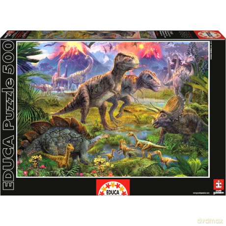 Educa 500 El. Spotkanie Dinozaurów [PUZZLE]