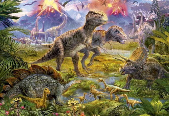 Educa 500 El. Spotkanie Dinozaurów [PUZZLE]