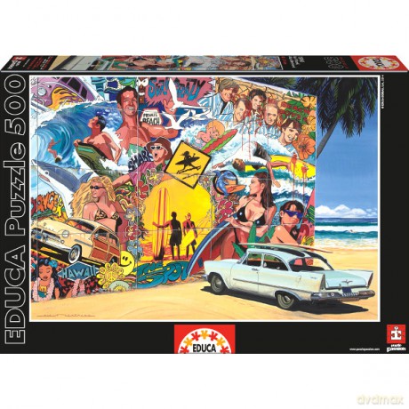 Educa 500 El. Surferzy Madalenes [PUZZLE]