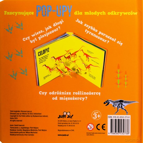 Dinozaury. Pop-up - David Hawcock [KSIĄŻKA]