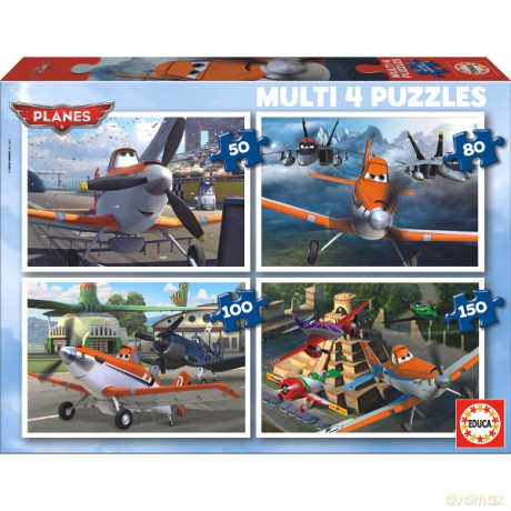 Educa 5080100150 El. Samoloty Disney [PUZZLE]