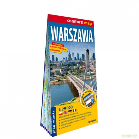 Warszawa plan miasta 1:29 000 laminat [KSIĄŻKA]