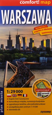 Warszawa plan miasta 1:29 000 laminat [KSIĄŻKA]