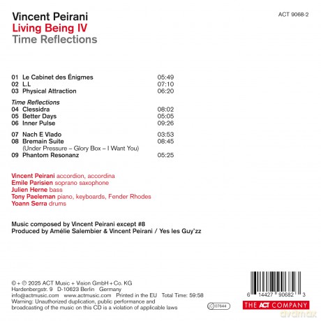 Vincent Peirani: Living Being IV [CD]