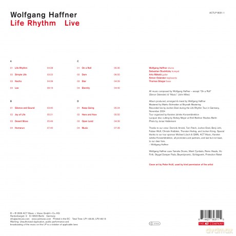 Wolfgang Haffner: Life Rhythm Live [2xWinyl]