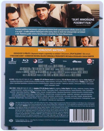 Lot nad kukułczym gniazdem (steelbook) [Blu-Ray 4K]+[Blu-Ray]