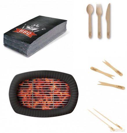 Párty sada Barbecue (87ks) - BBQ