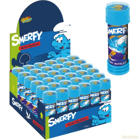 Euro Bańki 55ml 36szt. Smerfy [ZABAWKA]