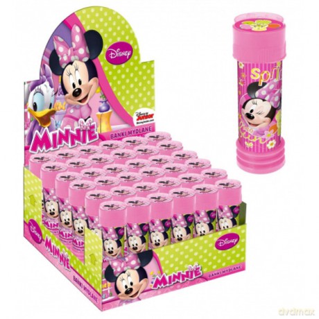 Euro Bańki Mydlane 55ml 36szt. Minnie (Myszka Mini) Disney [ZABAWKA]