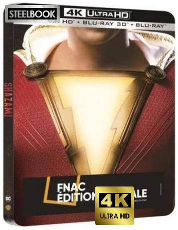 Shazam! + 3D Blu-ray Steelbook [Blu-Ray 4K]