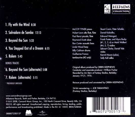 Tyner Mccoy: Fly With The Wind (Keepnews Collection) [CD]