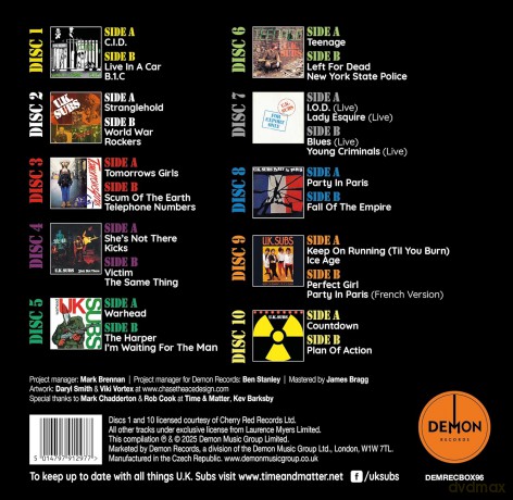 Uk Subs: 1978-1981 Singles (Coloured) [Winyl]