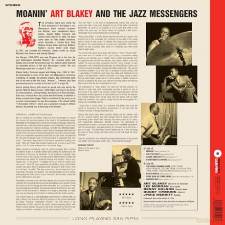 Art Blakey & The Jazz Messengers: Moanin (+2 Bonus Tracks) (Limited) (Crystal Clear) [Winyl]