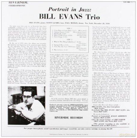Bill Evans Trio: Portrait In Jazz [Winyl]