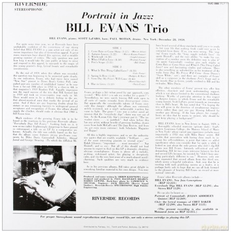Bill Evans Trio: Portrait In Jazz [Winyl]